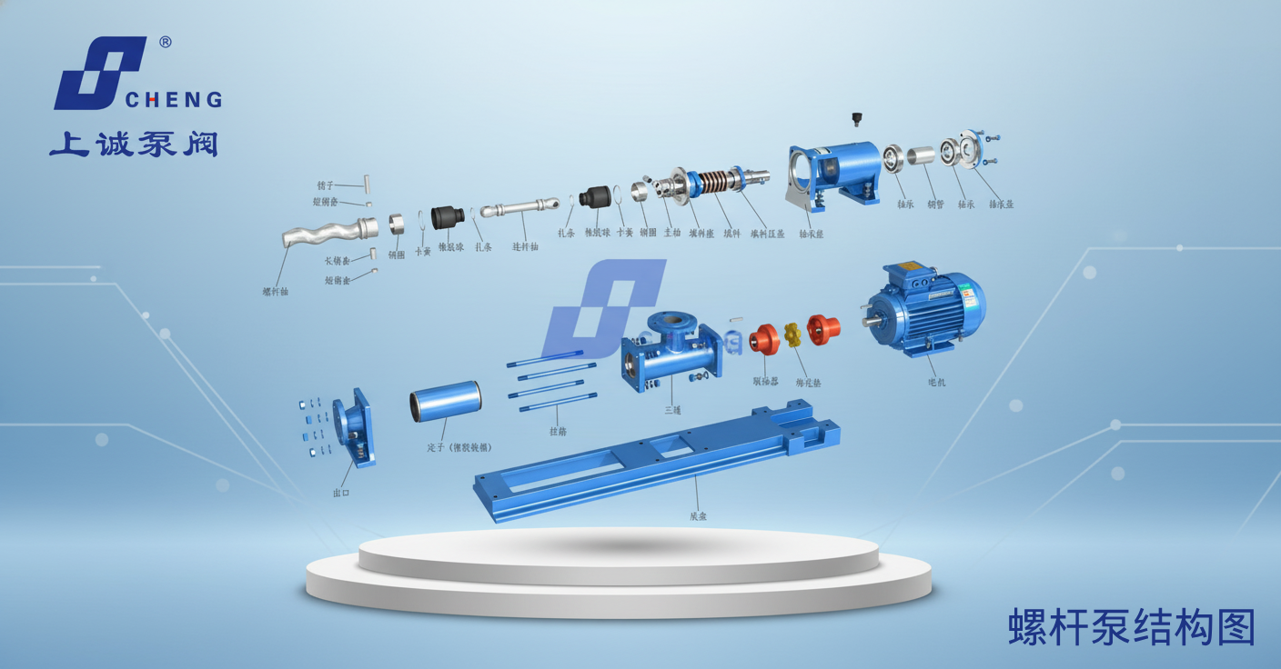 螺桿泵性能特點、結構解析與常見故障處理指南｜上海上誠泵閥