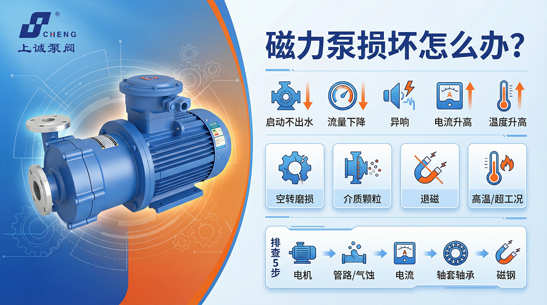 磁力泵損壞怎么辦？常見故障原因與維修處理步驟詳解