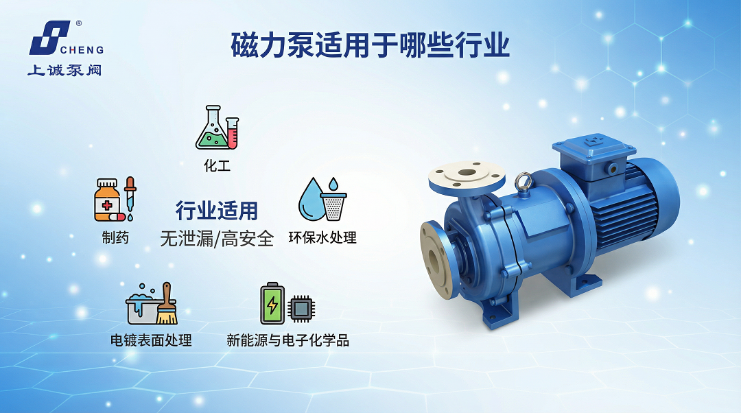 磁力泵適用于哪些行業(yè)？化工、制藥、環(huán)保應(yīng)用解析