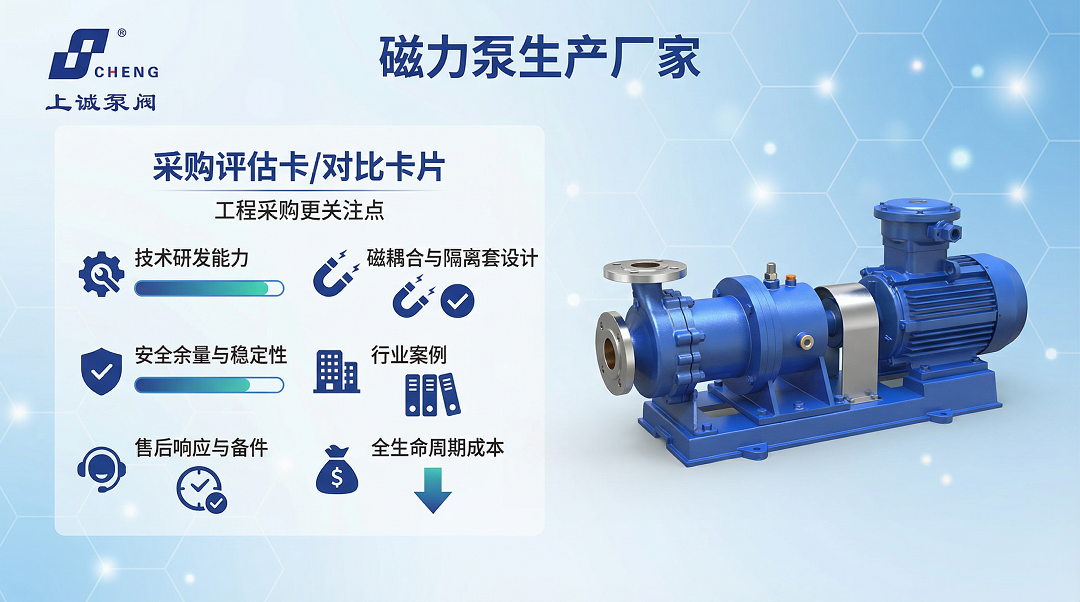 磁力泵生產(chǎn)廠家哪家好？選購注意事項與參數(shù)參數(shù)對比指南