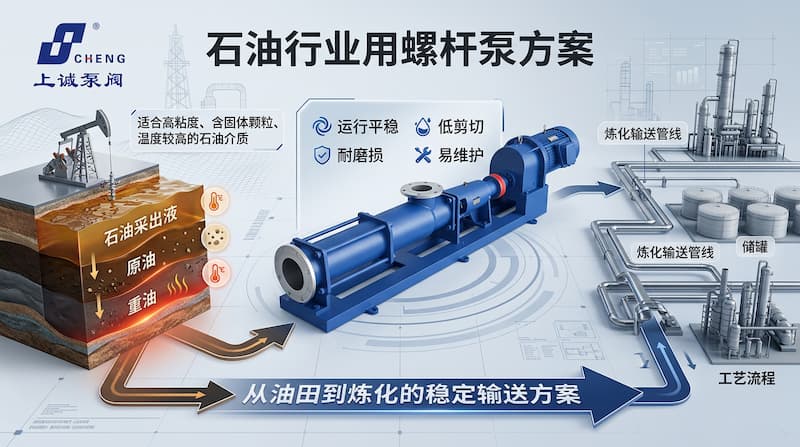 石油行業(yè)用螺桿泵方案：高效穩(wěn)定的流體輸送解決方案