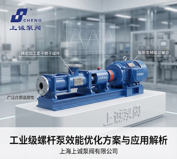 工業(yè)級螺桿泵效能優(yōu)化方案與應(yīng)用解析：實現(xiàn)流體輸送的降本增效 | 上海上誠泵閥